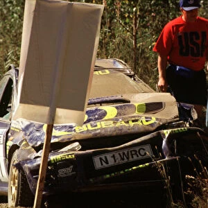 1996 World Rally Championship. 1000 Lakes Rally, Finland Colin McRae / Derek Ringer