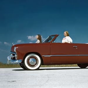 Ford Custom: The 1950 Ford, like this 1949 convertible, won Fords second consecutive Fashion Academy Gold Medal Award for outstanding automotive design