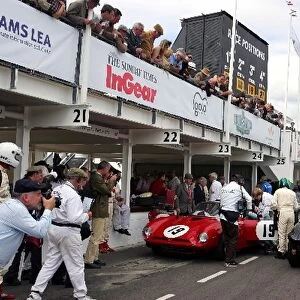Goodwood Revival Meeting: Pitstop for Martin Stretton / Barrie Williams ISO Bizzarini A3C