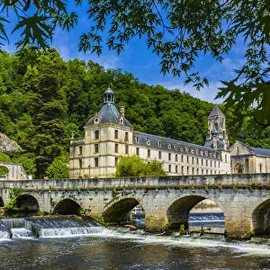 Abbey of Brantome in Brantome, Dordogne, Nouvelle-Aquitaine, France