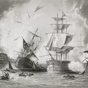 The Battle Of Navarino, 20 October 1827, Fought In Navarino Bay, Ionian Sea, Greece. From The Age We Live In, A History Of The Nineteenth Century