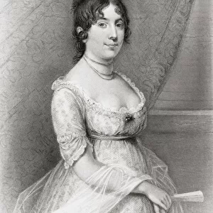Dolley Payne Todd Madison 1768 To 1849. Wife Of James Madison, Fourth President Of The United States. From A 19Th Century Engraving, After A Painting By Gilbert Stuart