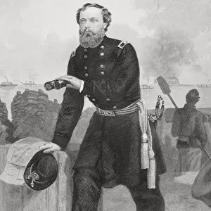 General Q. A. Gillmore 1825 1888. Union General In American Civil War. From Painting By Alonso Chappel