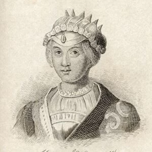 Mary Of Habsburg Also Called Mary Maria Or Marie Of Hungary Of Austria Of Castile Or Of Burgundy 1505 -1558 Queen Consort Of Louis Ii Of Hungary And Bohemia From The Book Crabbs Historical Dictionary Published 1825