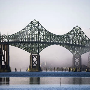 Mccullough Bridge Spans Coos Bay; North Bend, Oregon, United States Of America