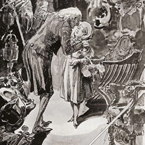Nell And Her Grandfather. "i Would Have Found My Way Back To You, Grandfather, "Said The Child, "never Fear". Illustration By Harry Furniss For The Charles Dickens Novel The Old Curiosity Shop, From The Testimonial Edition, Published 1910