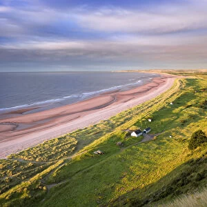 Overview of Beach at Dawn, St Cyrus National Nature Reserve, Scotland