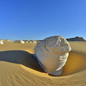 Rock Formation in White Desert, Libyan Desert, Sahara Desert, New Valley Governorate, Egypt