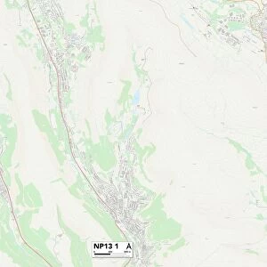Blaenau Gwent NP13 1 Map