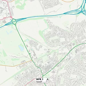 Wakefield WF8 1 Map