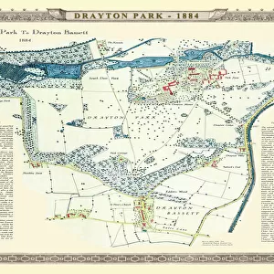 Old Map of Drayton Park and Drayton Bassett in Staffordshire 1886