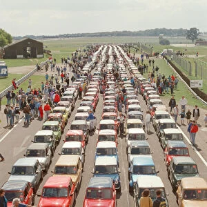 The 30th anniversary celebration of The Mini, at Silverstone, Northamptonshire