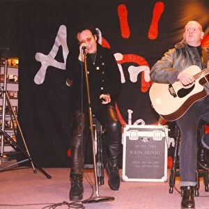 Adam Ant plays to more than 150 fans packed into Our Price, Eldon Square, Newcastle