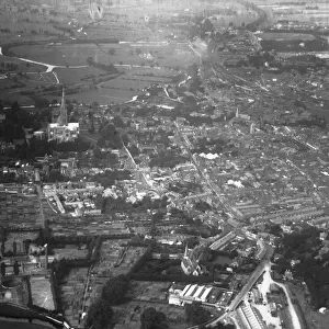 Aerial view of Salisbury. Local Caption These are rough scans