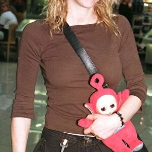 American actress / singer Courtney Love October 1998 leaves Heathrow Airport after