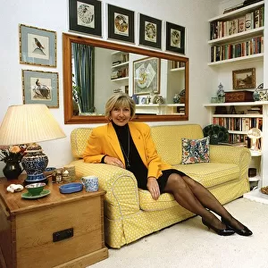 Anne Gregg TV Presenter at her home in Twickenham Surrey