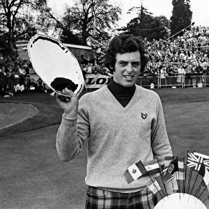 Bernard Gallacher, Golfer, wins the Dunlop Masters golf title at Chepstow, Monmouthshire