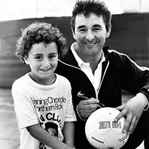 Brian Clough at the Evening Chronicle sponsored football coaching session at Lightfoot