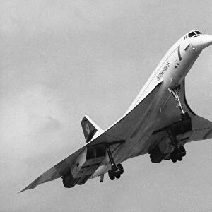British Airways Concorde approaching Humberside Airport 18th June, 1994
