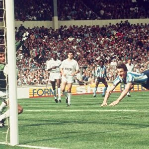 Coventry Citys Keith Houchen scores a spectacular goal