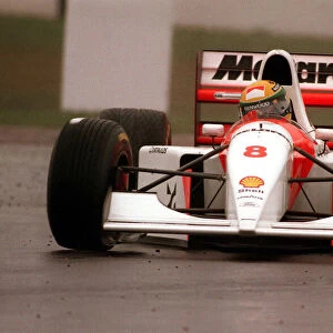 Formula 1 Sega European Grand Prix April 1993 Donington Park Ayrton Senna in his