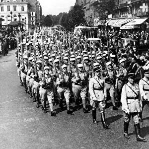 French Foreign Legionaires in Paris for the Bastille Day parade