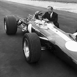 Graham Hill in the new Lotus Grand Prix Car May 1967