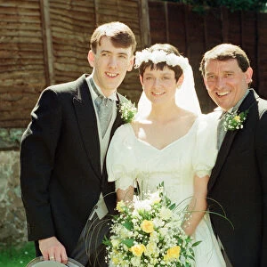 Graham Taylor, new England manager is pictured at the wedding of his daughter