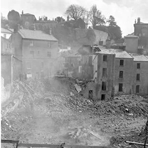 House demolition, Stentiford Hill, Torquay March 1964