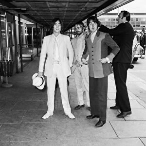 John Lennon, Beatles associate Alexis Mardas (aka Magic Alex), Paul McCartney