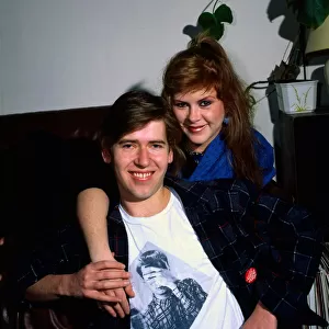 Kirsty MacColl with husband Steve Lillywhite February 1985