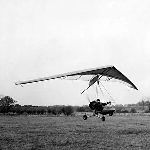 A microlight the poor mans plane, which had just been introduced to the UK