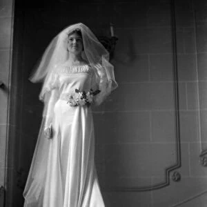 Miss Daphne Lewin Watson, photographed at the Ritz before her marriage to Lt Com the Hon