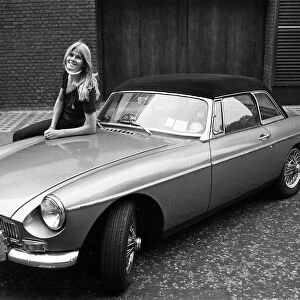 Model Charlotte Anne Curzon, aged 21, bought herself an MGB car
