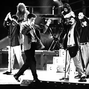 New Kids on the Block in concert at the NEC, Birmingham. 23rd May 1991