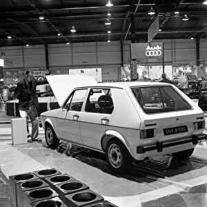New Volkswagen Golf diesel at the Paris Motor Show. 9th October 1976