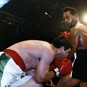 Nigel Benn Boxer Knocks Out Hector Lescano At The G Mex Centre Manchester