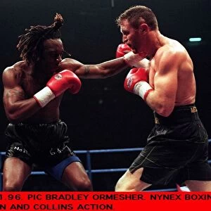 Nigel Benn Boxer punches Steve Collins Boxer during their WBO World Super Middleweight