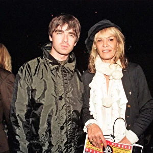 Noel Gallagher and Anita Pallenberg at the launch of The Rolling Stones "