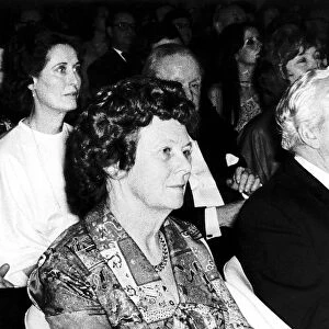 Peggy Fields sister of Lady Marcia ex-secretary to Harold Wilson sitting behind Sir