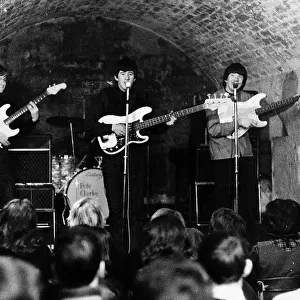 Pete Clarke and his band The Escorts performing at the famous cavern club in Liverpool