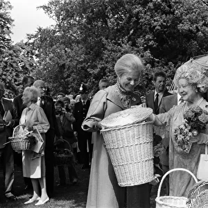 Queen Elizabeth The Queen Mother and Katharine, Duchess of Kent attend the annual