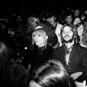 Ringo Starr and his wife watching Bob Dylan at The Isle of Wight Festival
