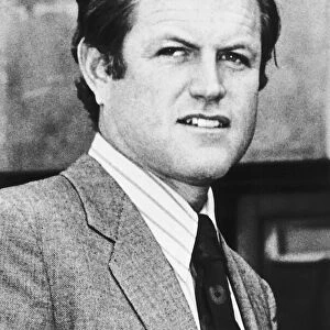 Senator Edward Kennedy at London Heathrow Airport April 17th 1971