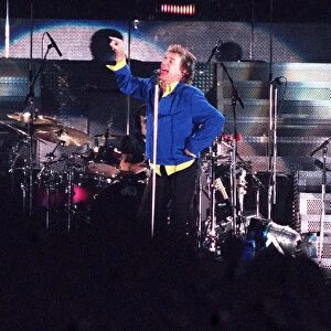 Singer Rod Stewart December 1998 on stage at Glasgow SECC