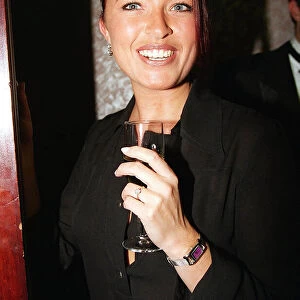 Tina Hobley who plays Samantha in Coronation Street actress June 1997 proudly showing