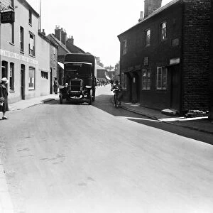 Vine Street looking north in Uxbridge, London (formerly Middlesex) Circa 1928