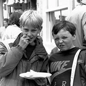 Weymouth schoolboys Peter Genge, 13, and Leighton McGrath, 13