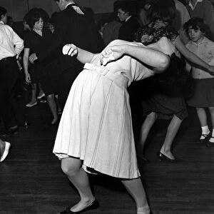 A woman dancing the twist February 1962