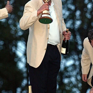 Darren Clarke Drinks Champagne